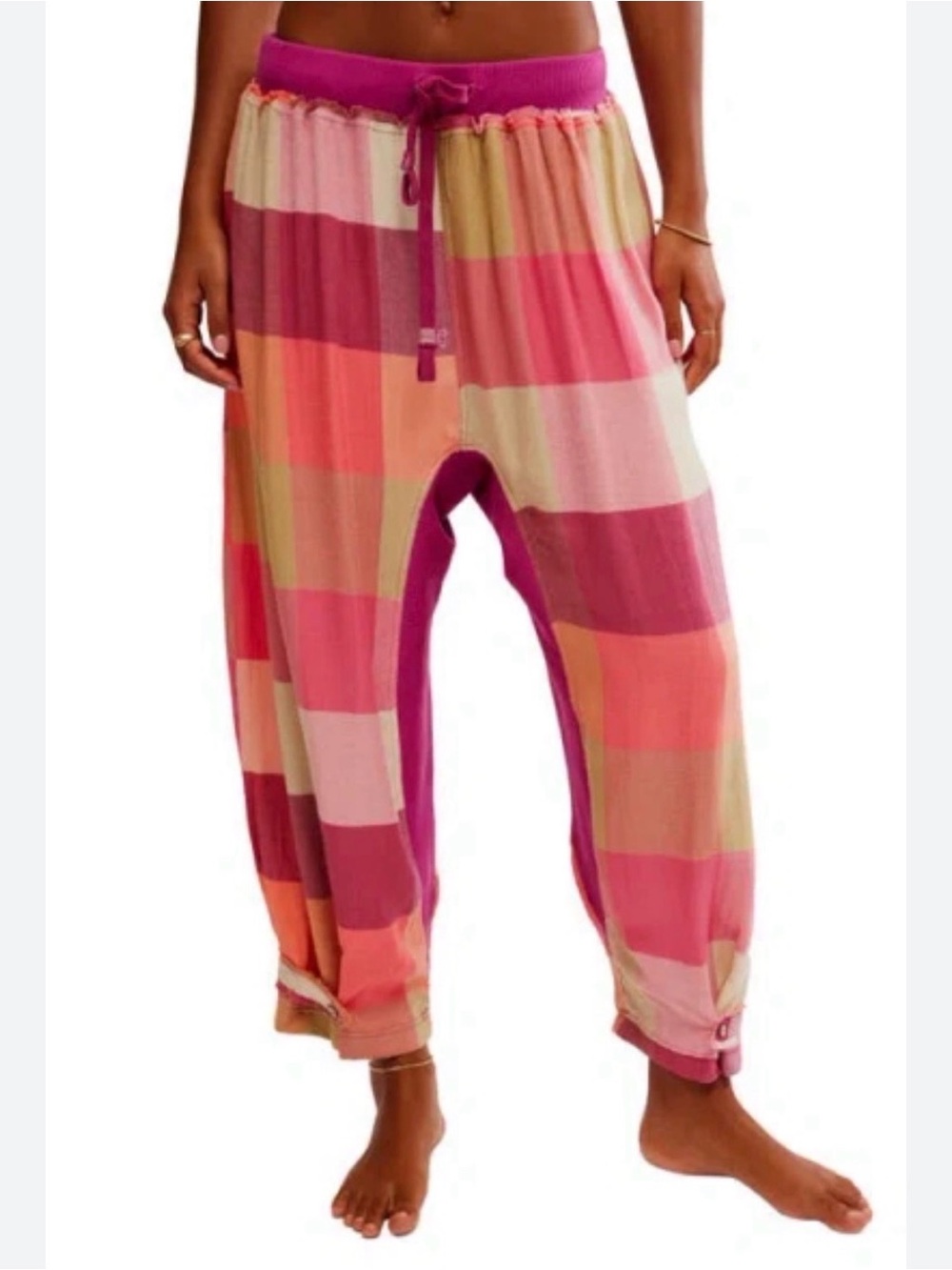 Intimately by Free People Sugar Cookie Flannel Pants/Pajama (harem style)